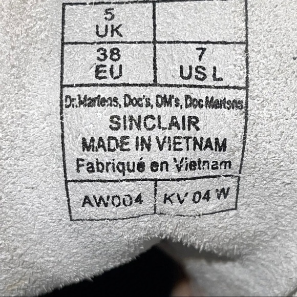 DR. MARTENS WOMEN’S SINCLAIR MILLED NAPPA LEATHER PLATFORM BOOTS WHITE SZ- 7 .US - Picture 11 of 12